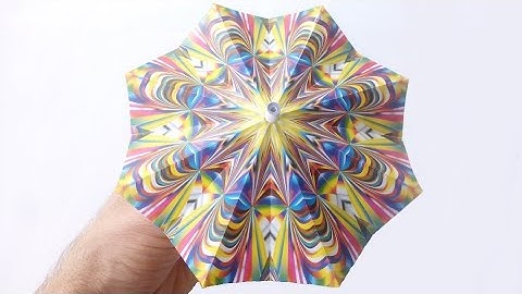 🗽Зонтик из бумаги 🌂 ОТКРЫВАЕТСЯ и ЗАКРЫВАЕТСЯ; Paper umbrella, OPEN and CLOSE