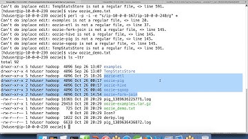 Oozie and demostrating EDW demo using Hadoop eco system