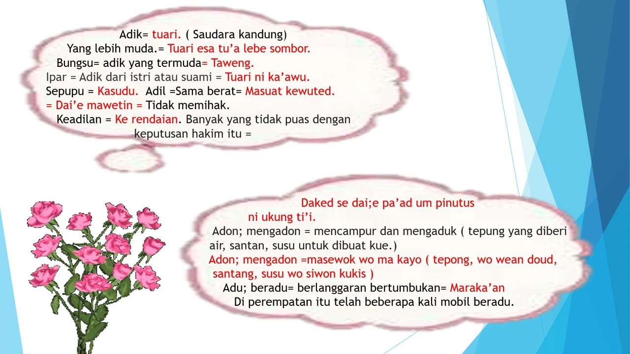 BELAJAR BAHASA TONSEA MINAHASA 5