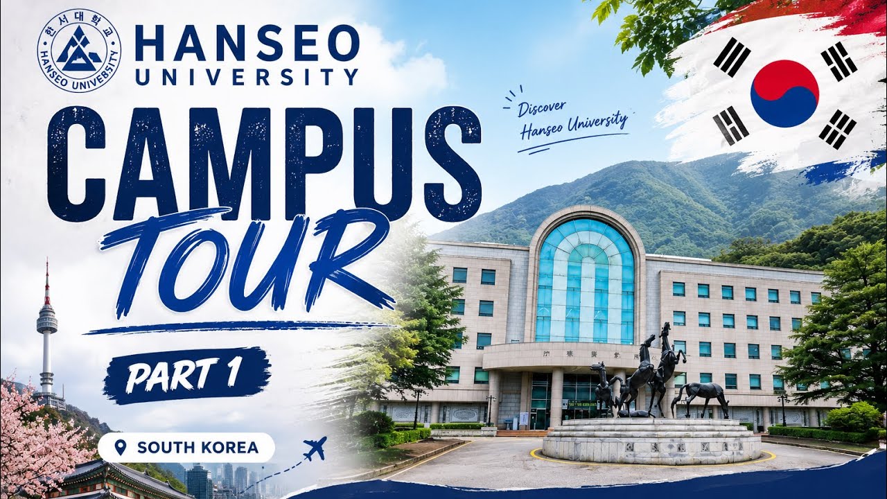Hansei University 🎓 South Korea University Life. ️Hanseo University Campus Tour Part 1 🇰🇷 ...
