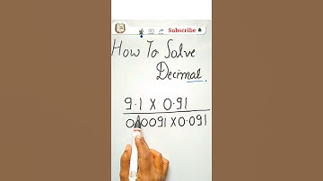 How to Solve Decimal | Decimal Number | Decimal Trick | Decimals | Mathstrick | Mathtricks #shorts