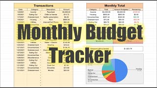 How to Create a Monthly Budget Tracker! (Track Income and Expenses!)