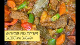 My Favorite: EASY Spicy Beef Caldereta w/ Garbanzo Beans. This is the one! | Pakistino Home Kitchen