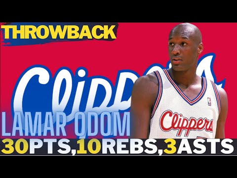 Rookie Lamar Odom Full Game Highlights [30 Points] vs Seattle Supersonics | November 02, 1999