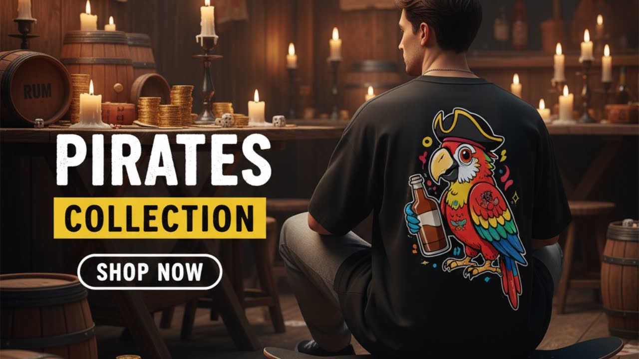 Epic Pirate Tees by BYCADS | Premium Oversized Streetwear Collection
