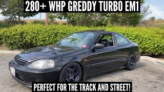 230WHP + THE GREDDY TURBO KIT = THE PERFECT EM1! | 1999 Honda Civic EM1 Build @ek_cory