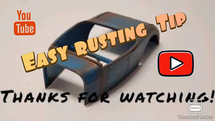 Easy Fastest way to rust your model car !