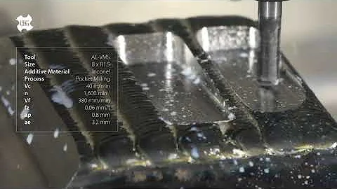 AE-VMS - Fresas Metal Duro Anti-Vibração - Fresamento de Bolsão