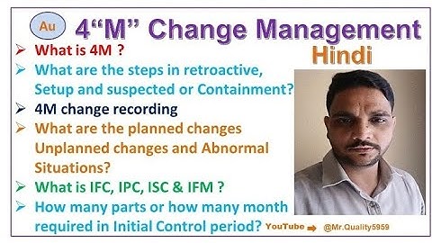 4M Change Management/Planned,Unplanned& AbnormalChange#4m #change #planned #retroactive #containment