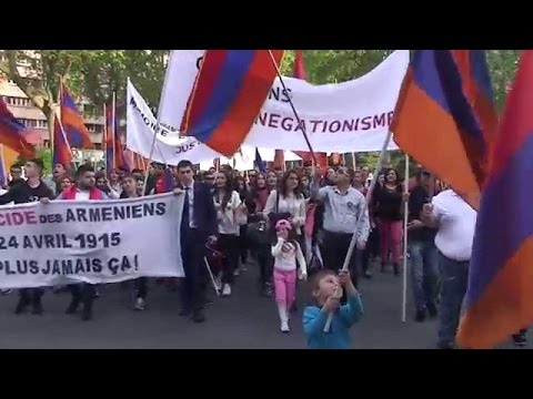 სომეხი ერის გენოციდის 100 წლისთავი საფრანგეთი  Франция День Геноцида Армян 24.04.2015 Армяне Вірмени