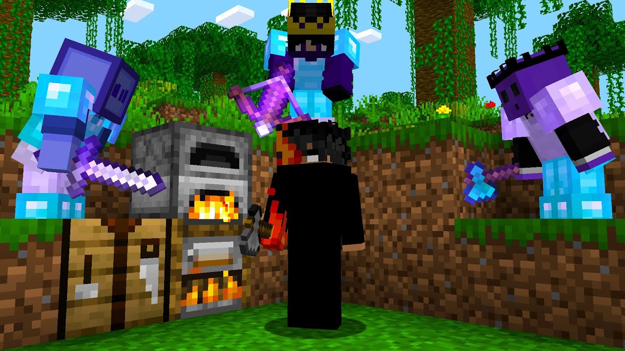 Minecraft Speedrunner VS 3 Hunters (Unstaged)