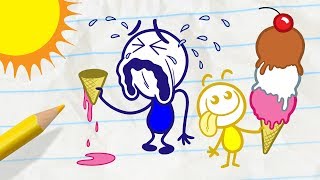 Can Pencilmate Find his Friend Back? -in- FALL BY MYSELF PART 2 - Pencilmation Cartoons for Kids
