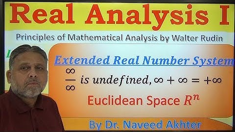 Extended Real Number system & Euclidean Space, Real Analysis I, Rudin, Lec-24 (Urdu/Hindi)