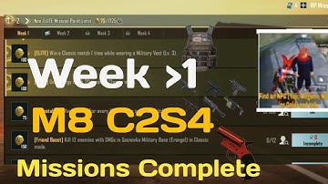 M8 Week1 RP Mission Explain C2S4 Month 8 Royal Pass Week 1All Missions Explain Max Out In Pubg Bgmi🔥