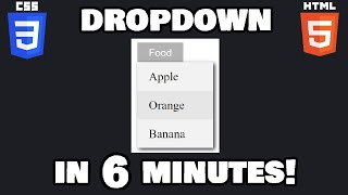 Learn CSS dropdown menus in 6 minutes! 🔻