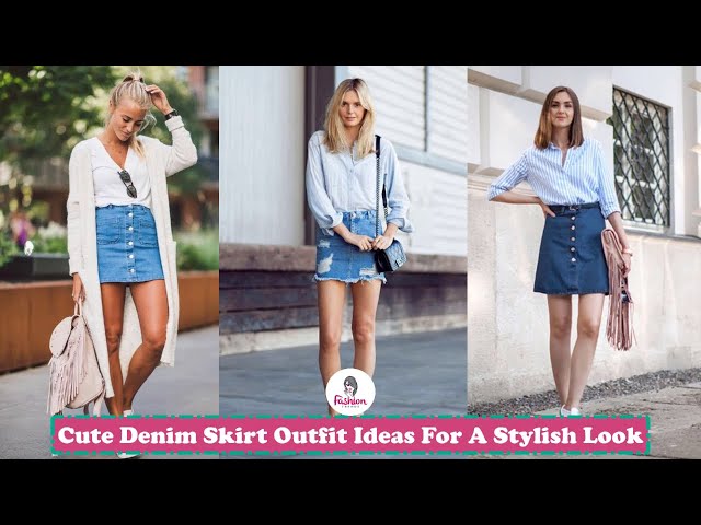 Update 182+ denim skirt outfit ideas super hot