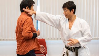 空手（中達也）の手刀と少林寺拳法（井上弘）の崩し Shuto of Karate (Tatsuya Naka）and Kuzushi of Shorinjikempo（Hiromu Inoue）