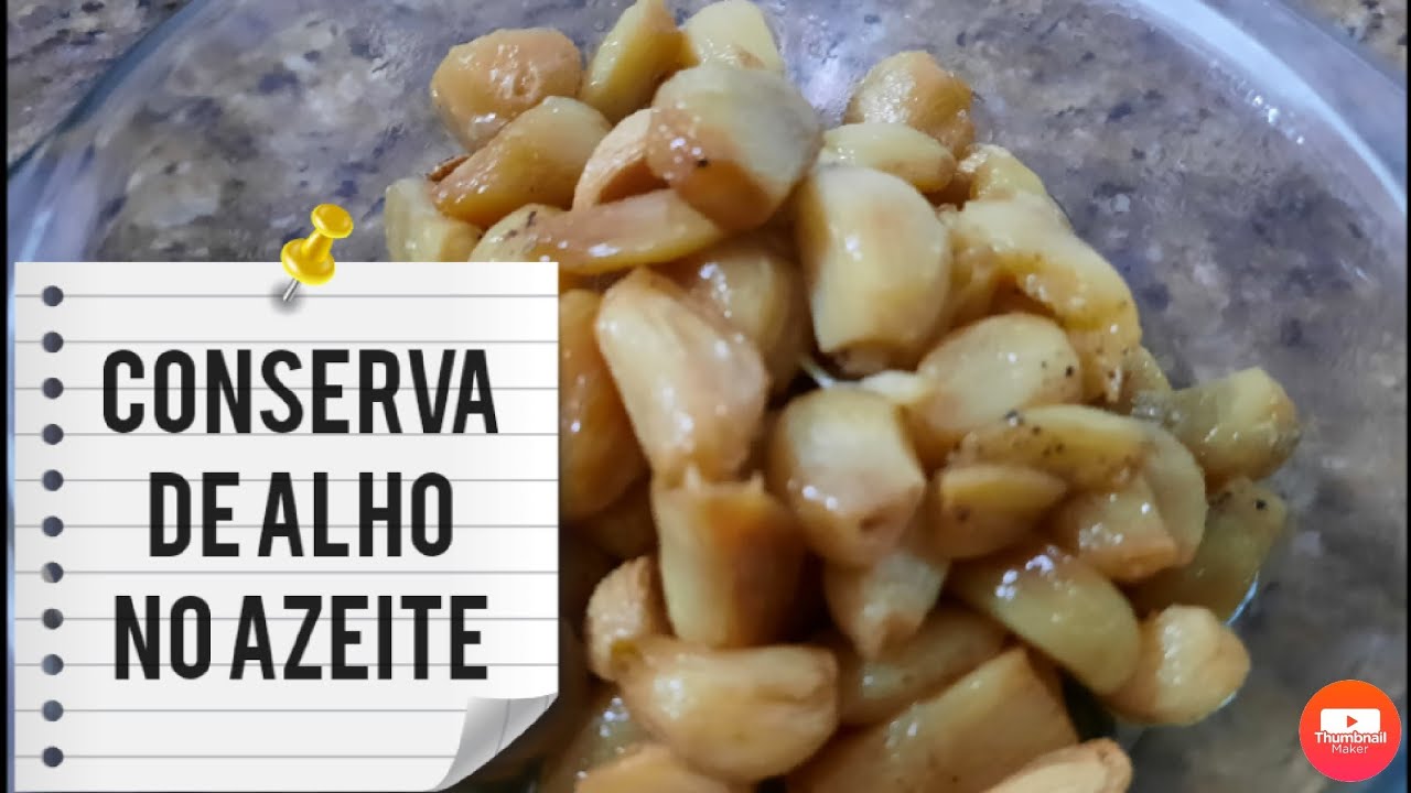 Conserva de Alho no Azeite #conservadealho #alhoemconserva #alhonoazeite