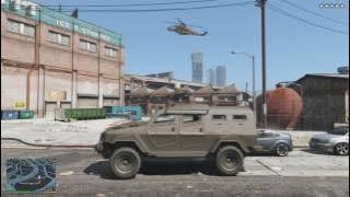 GTA 5 - Epic Five Star Chase (Escape From The Police Station   War With Army)