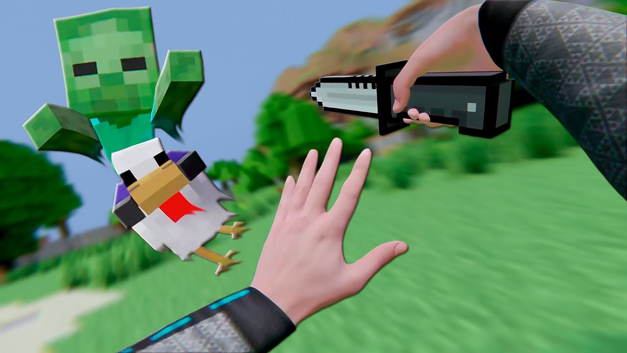 Chicken Jockey em Realidade Virtual no Bonelab