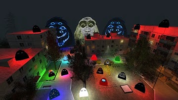 GIANT FROSTBITE AND TINY MUNCIMORPHOSE ANGRY MUNCI is After Me in GMod - Can I Escape the Madness?