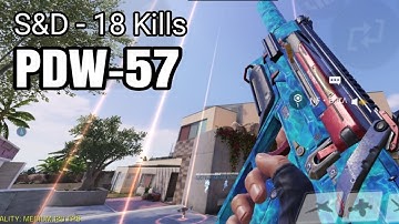 18 kills with PDW-57 Search and Destroy  Build - Call of Duty Mobile