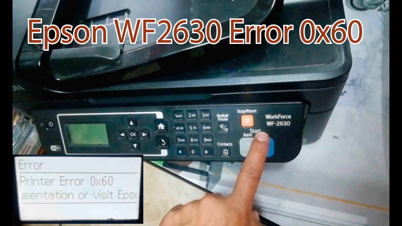 🤛Epson WF2630 Error 0x60, fusible F1 abierto - YouTube