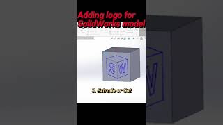 DXF logo to SolidWorks model