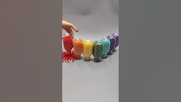 Amazing Reverse Colorful Pearls ASMR Oddly Beads Sound #satisfying #asmr #dominogirl