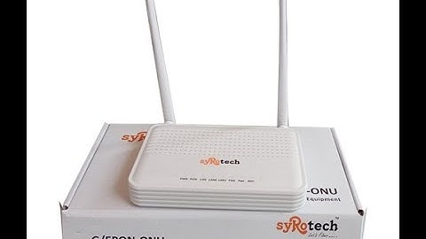 How to configure BSNL FTTH ONU/ROUTER/MODEM | Syrotech Router Configuration ||