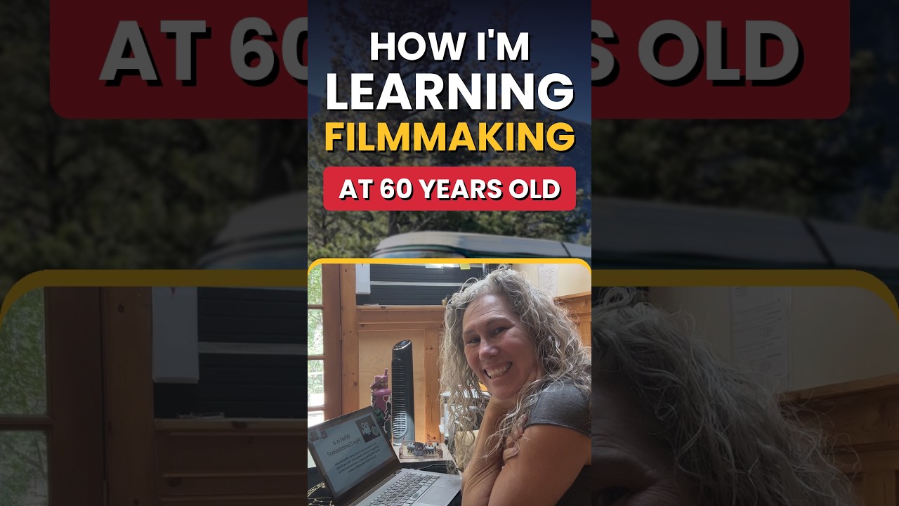 ⁣How I'm Learning Filmmaking at 60 Years Old #learning  #shortfilm #60andfabulous