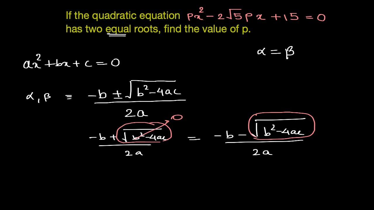 ⁣Quadratic equation with equal roots (intermediate)(1/2) | Quadratic equations (advanced) | Math | KA