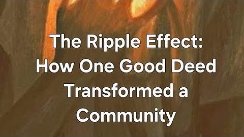 The Ripple Effect: How One Good Deed Transformed a Community