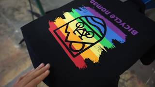 7 color screen print job