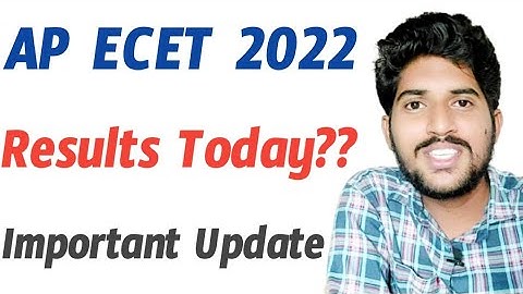 Ap ecet 2022 Results Today? | important update for ecet student