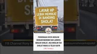 perbedaan nyata muslim dgn non muslim: sholat@channelfromrony