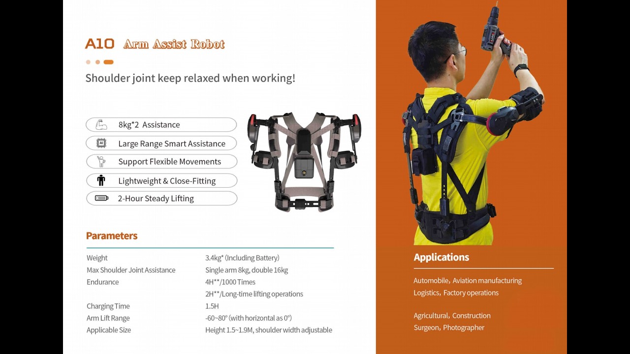 Battery Powered Arm and Shoulder Assist Robotic Exoskeleton