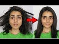 HOW TO STRAIGHTEN FRIZZY HAIR PERFECTLY | SLEEK SHINY HAIR | MANALMUFFIN