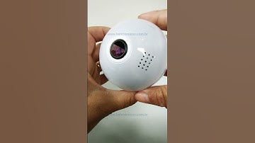Câmera Lâmpada Wifi 360°