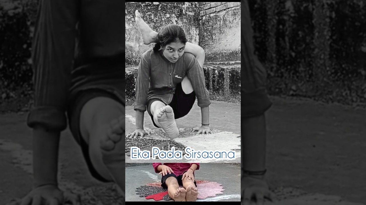 eka pada sirsasana 