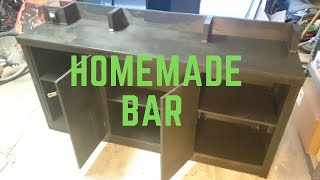 This is my homemade bar from scratch and a vision!