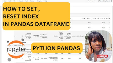 Python Pandas Tutorial : Index - How to Set, Reset and Use Indexes.