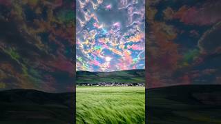 Colorful auspicious clouds in Tibet #shorts #landscape #china