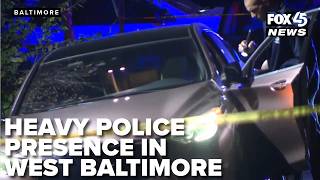 LIVE: Heavy police presence in west Baltimore