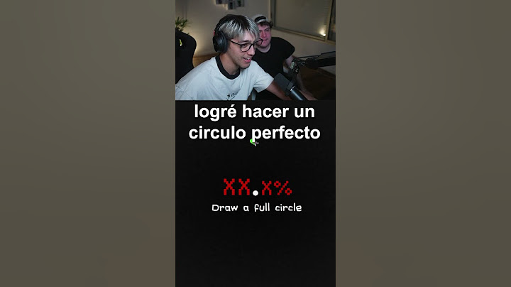 hice un circulo perfecto