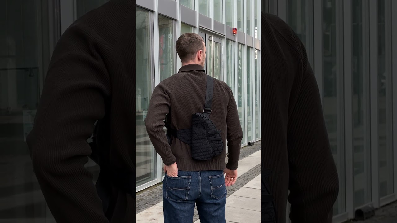 🏷 Dior Saddle Bag Black Dior Oblique Jacquard ⏩️ 