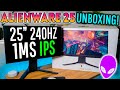 2020 Alienware 25 UNBOXING! 240HZ IPS 1MS Monitor! (AW2521HF)