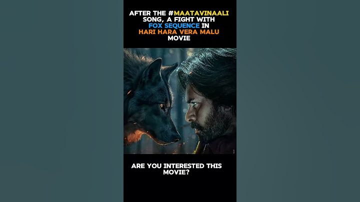 Maata Vinaali song by pawan kalyan in Hari Hara vera Malu movie