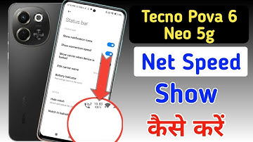 Tecno Pova 6 Neo 5G net speed show/Tecno Pova 6 Neo me net speed kaise dekhe/network setting