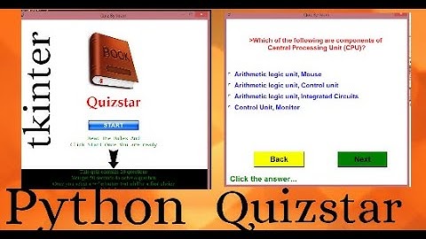 Python project tkinter Quizstar Project in (Hindi) by ikram